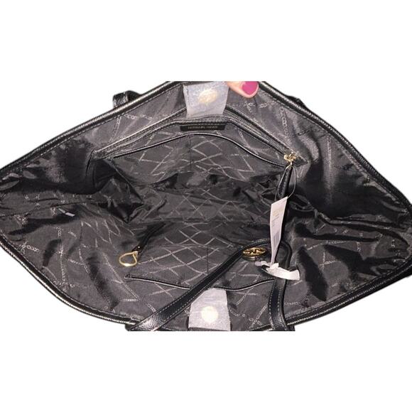 NWT Michael Kors Saylor Large Leather Black Tote - Picture 7 of 9